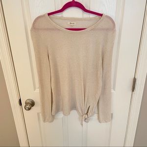 Cream Long Sleeve Top